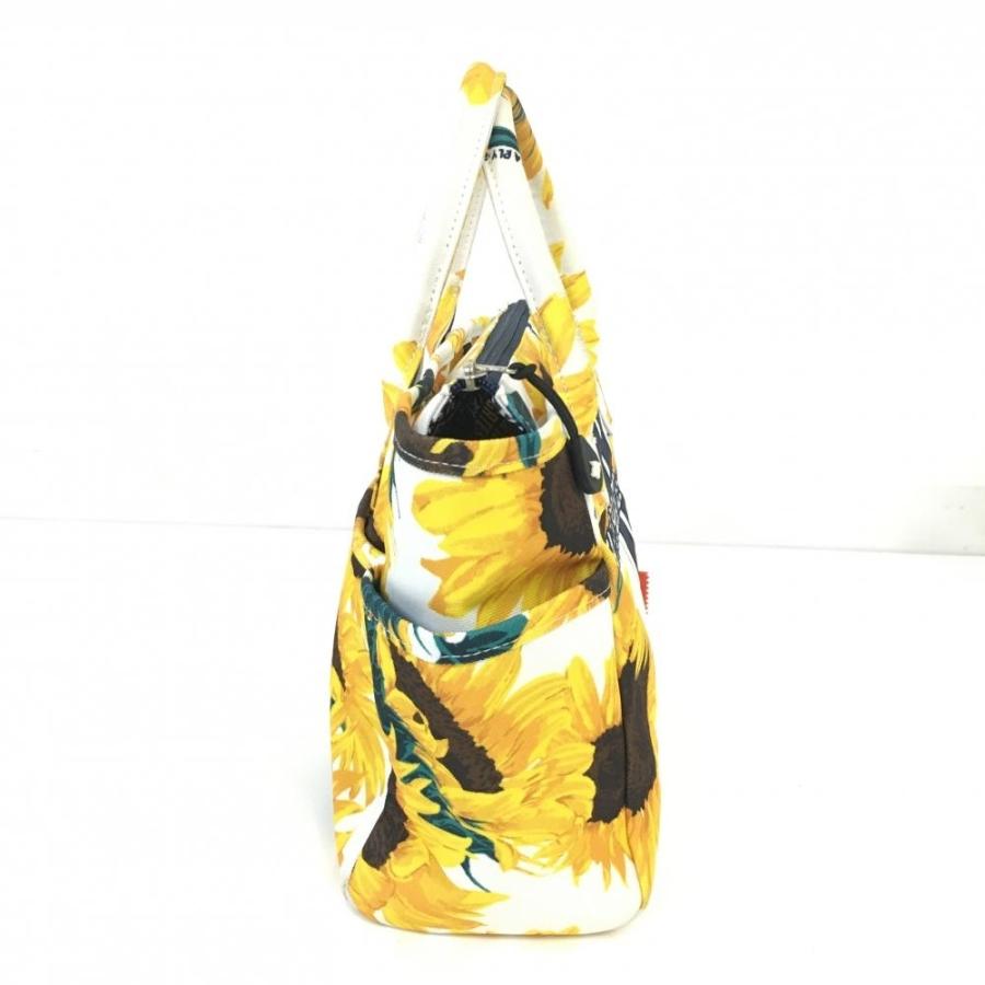 PEARLY GATES（パーリーゲイツ） ビックトートバッグ 白×イエロー