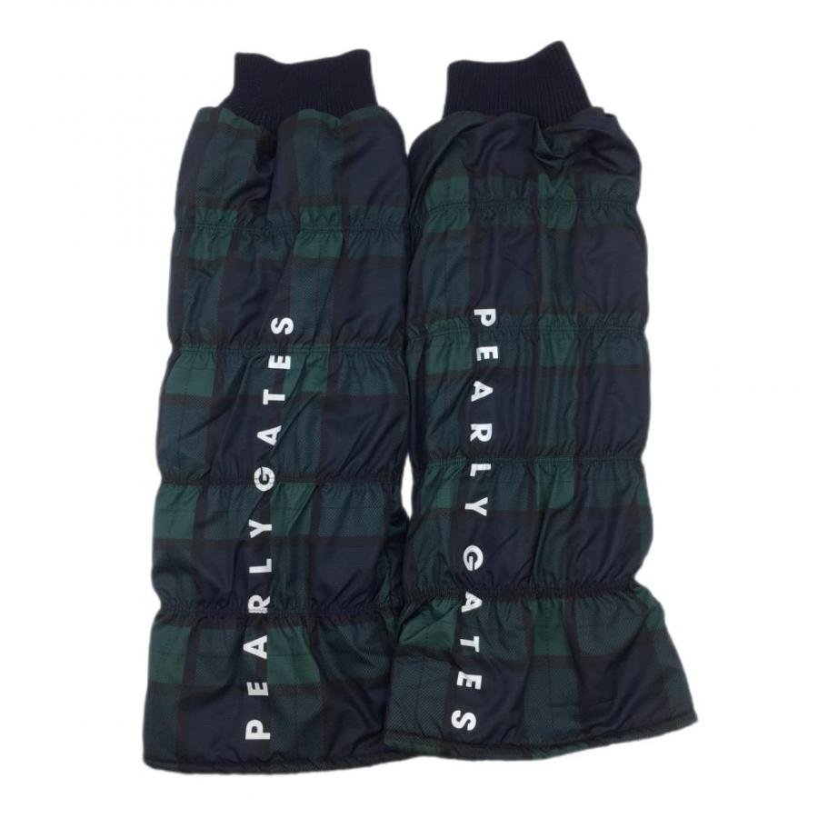 PEARLY GATES（パーリーゲイツ） レッグウォーマー ネイビー×グリーン