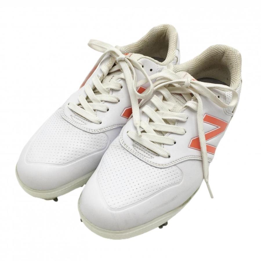 New Balance（ニューバランス） ゴルフシューズ 白×オレンジ MG996WF