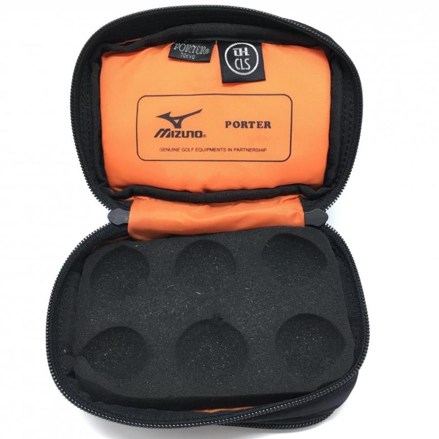 美品】ミズノ×PORTER ポーチ 黒 ポーター ティー装着可 ゴルフ 希少