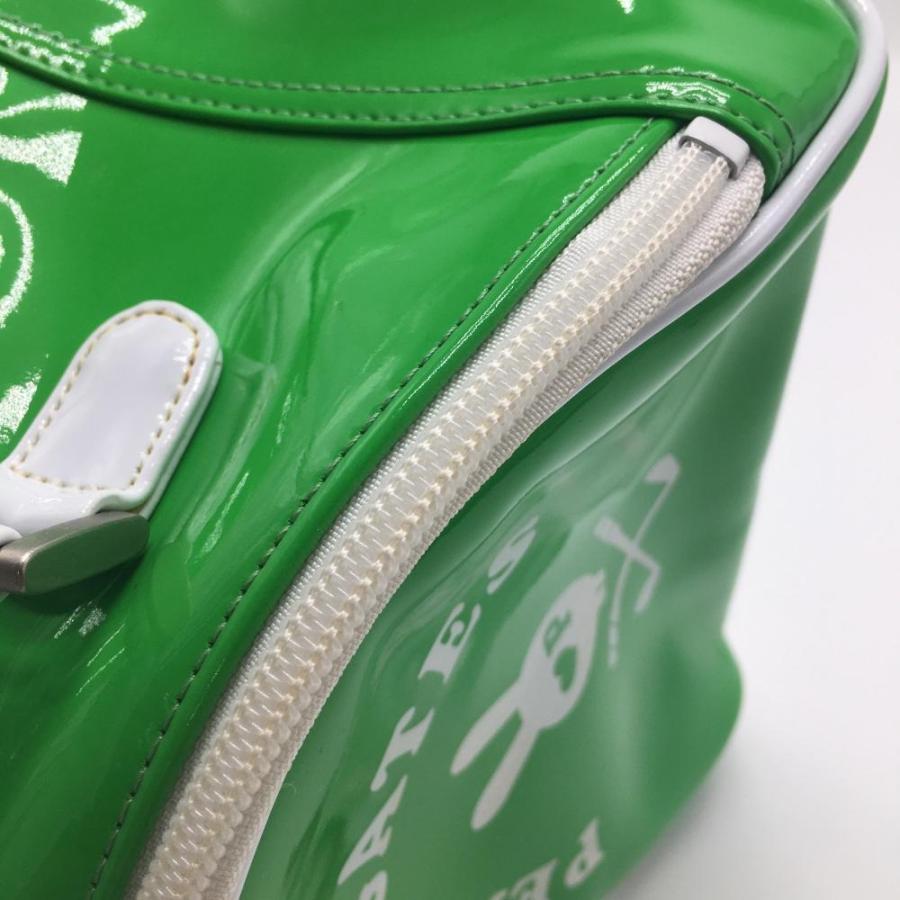PEARLY GATES（パーリーゲイツ） カートバッグ ライトグリーン×白