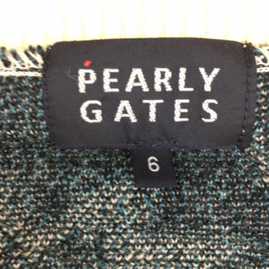 PEARLY GATES（パーリーゲイツ） セーター グレー×ブルーグリーン 恐竜