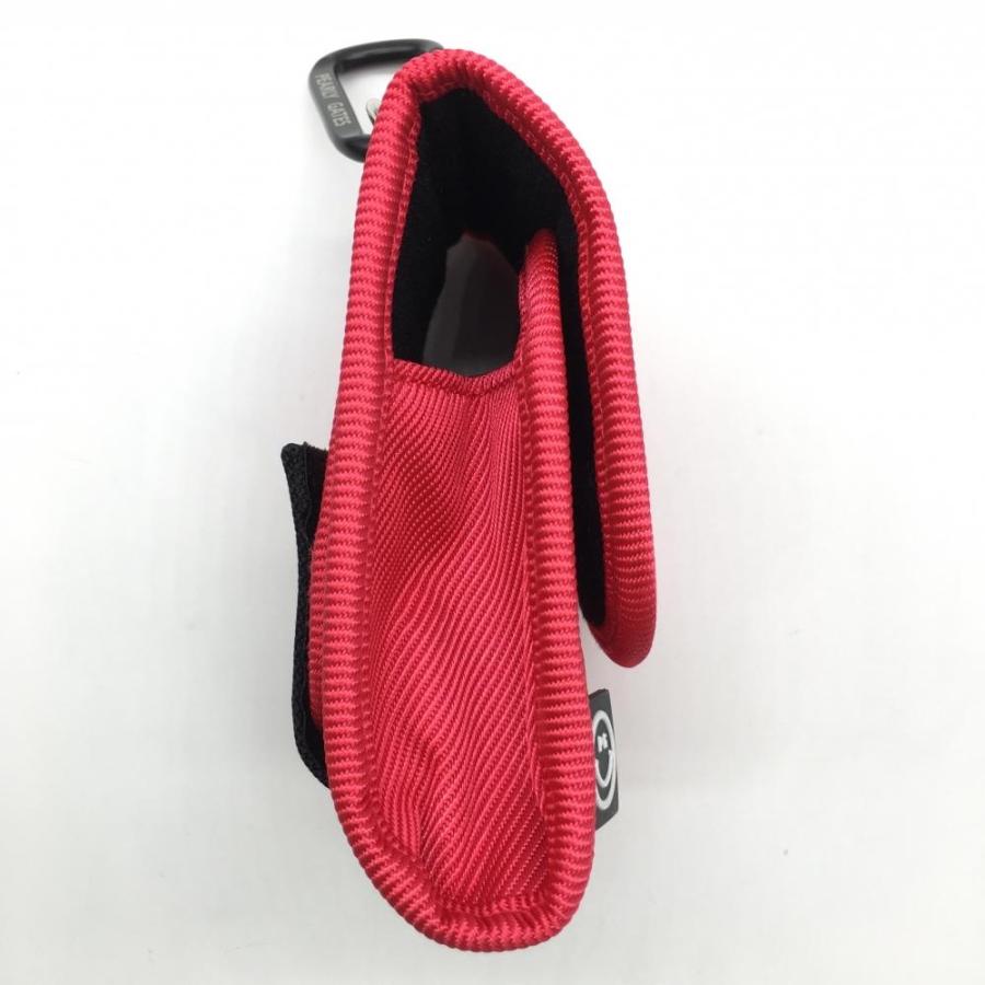 超美品】パーリーゲイツ スコープケース ピンクレッド ポーチ カラビナ