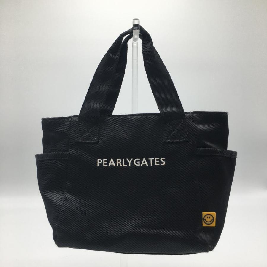PEARLY GATES（パーリーゲイツ） カートバッグ 黒×白 ニコちゃん