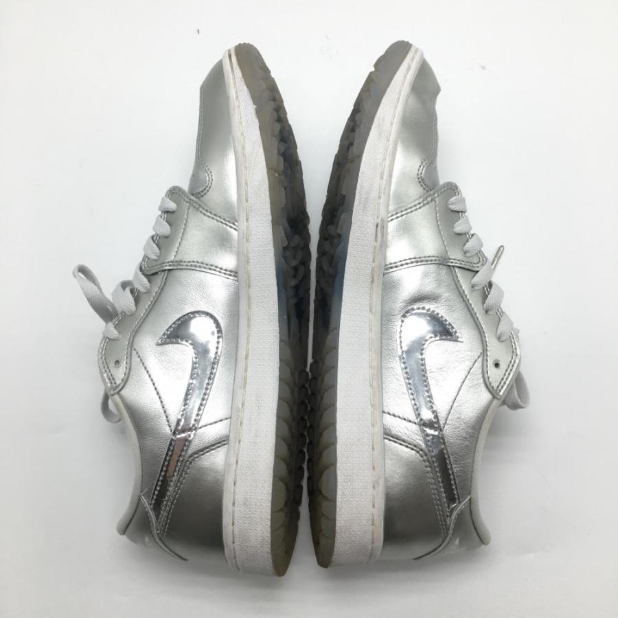 NIKE（ナイキ） 【美品】ナイキ ゴルフシューズ シルバー スパイクレス