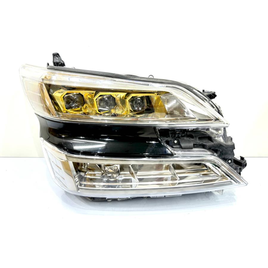 良品】ヴェルファイア ゴールデンアイズ 30系 後期 純正3眼LEDヘッド