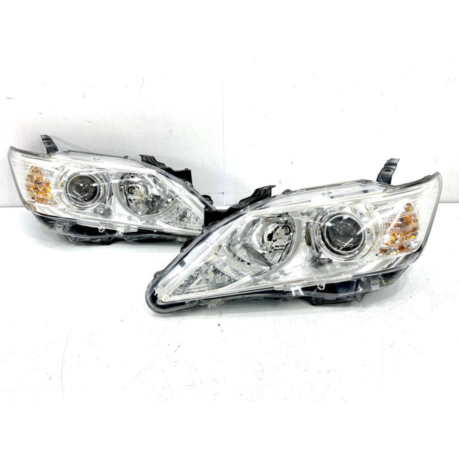 研磨/美品】カムリ AVV50 前期 純正HIDヘッドライト 左右セット KOITO