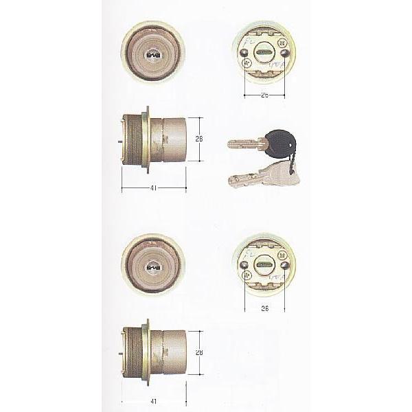 トステム玄関ドア用交換用シリンダーMC-0476 (MCY-476 MCY476
