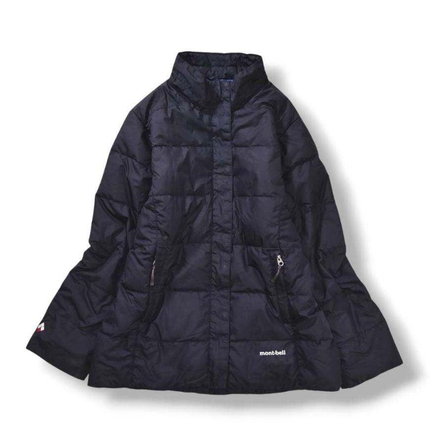 モンベル montbell キルティング ダウン ジャケット 刺繍 ロゴ L