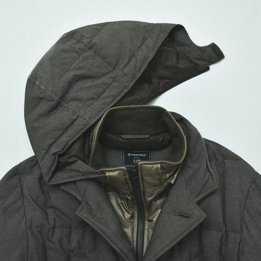 23区（ニジュウサンク） HOMME オム PERTEX ダウンジャケット フード