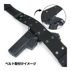 GLOCK 純正 ホルスター G17/18C/19/26他対応 ピストルベルト用フック付