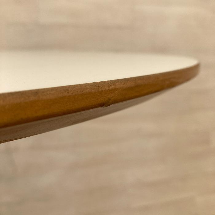 中古 イケア IKEA 丸テーブル BILLSTA ビルスタ ホワイト 円形 丸 丸型