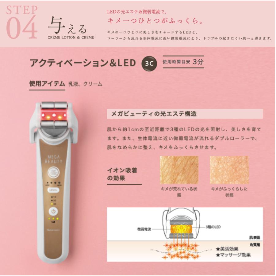 MEGA BEAUTY 美顔器 本体・充電器・説明書付き ナリス】メガビューティ