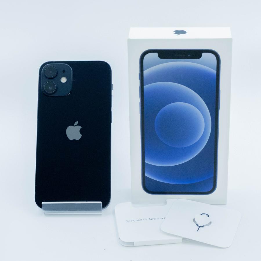 中古】 iPhone 12 mini 64GB ブラック MGA03J/A バッテリー86