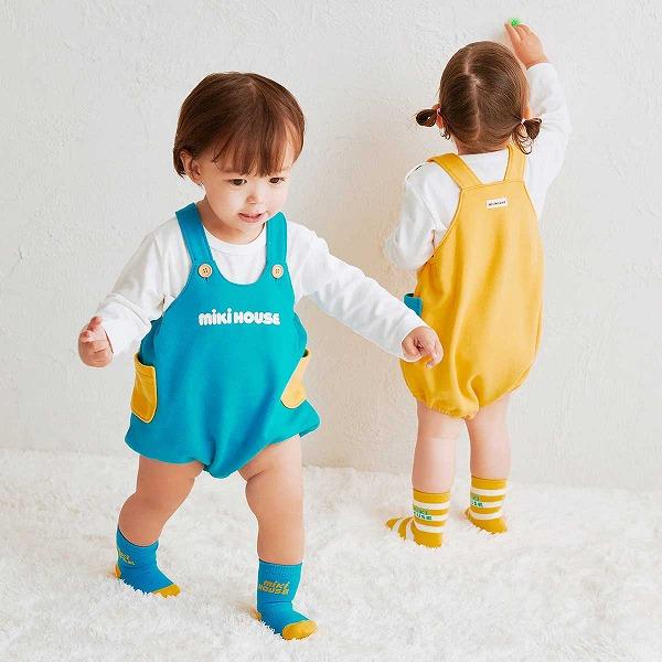 MIKI HOUSE（ミキハウス） ロゴ シンプル ロンパース（フリー）Web限定