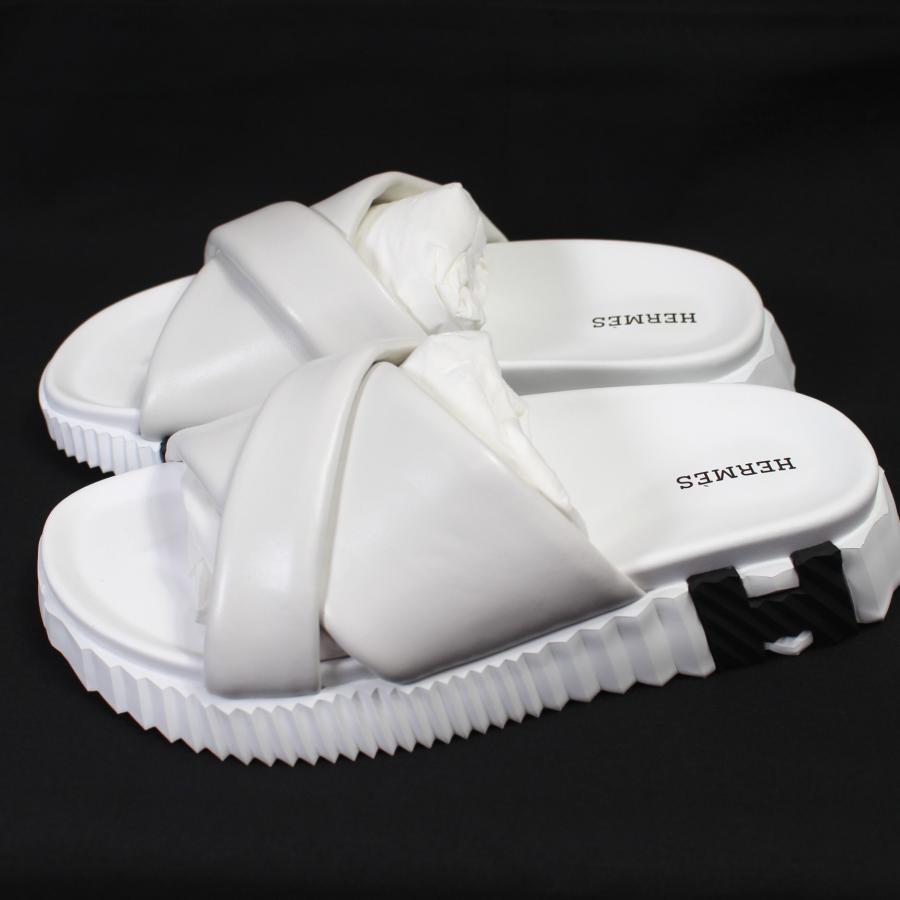 HERMES（エルメス） 新作 未使用品 サンダル レディース 白 36