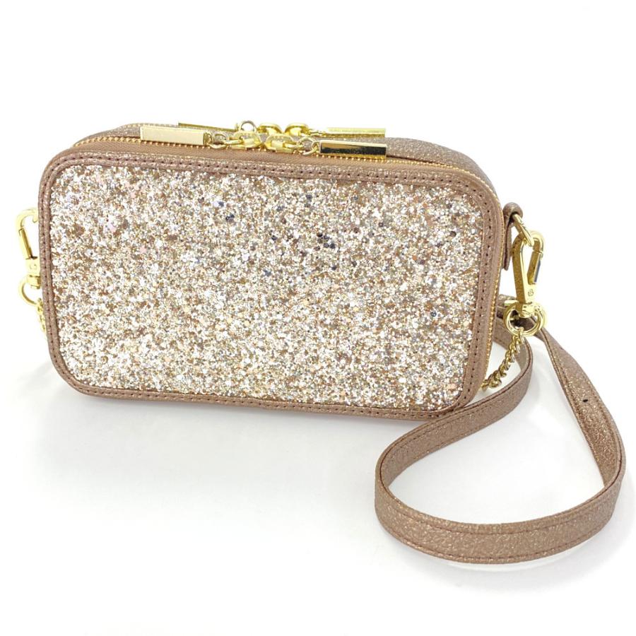 DIANA（ダイアナ） グリッターチェーンショルダーバッグ/AS0609/ピンク