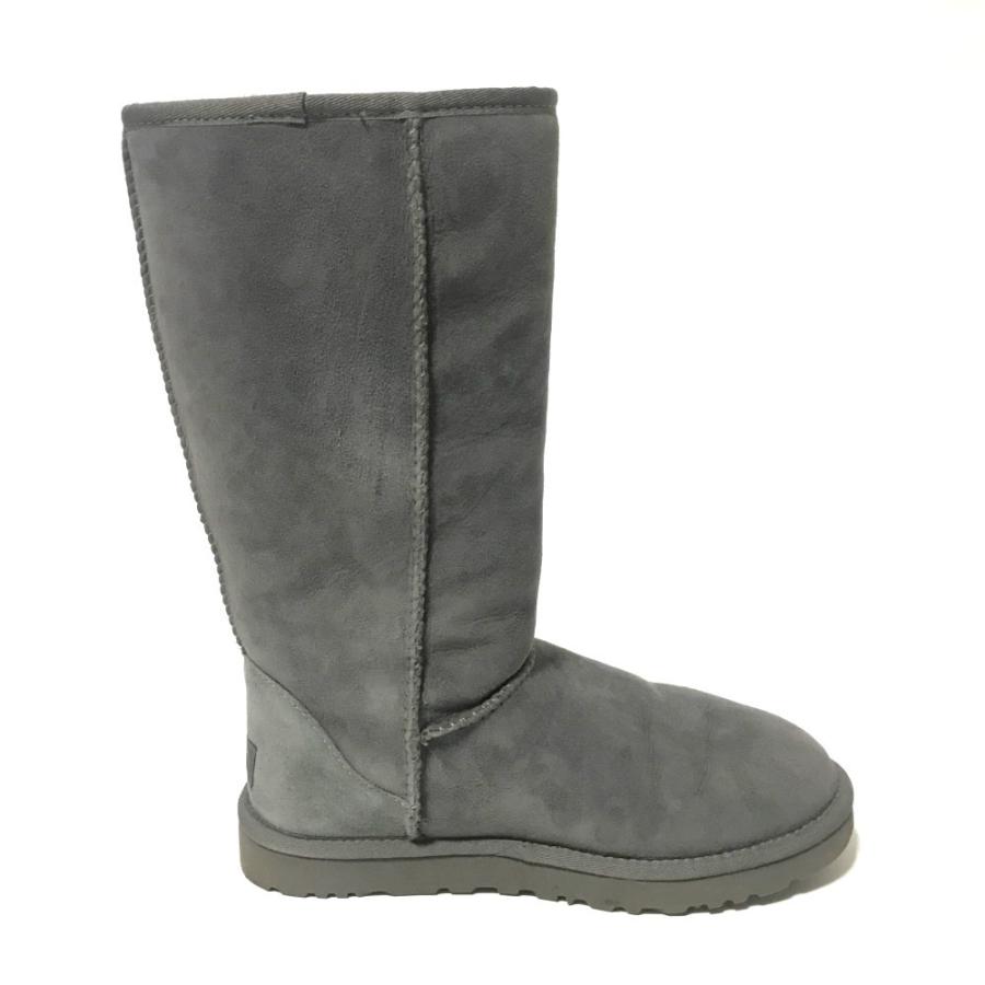 アグ W CLASSIC TALL・ブーツ靴 クラシックトール/5815w/24cm/グレー