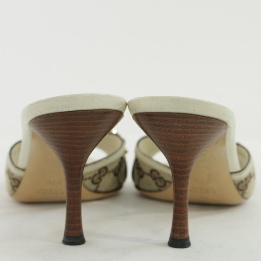 GUCCI（グッチ） GGキャンバス・バンブービットミュールサンダル靴