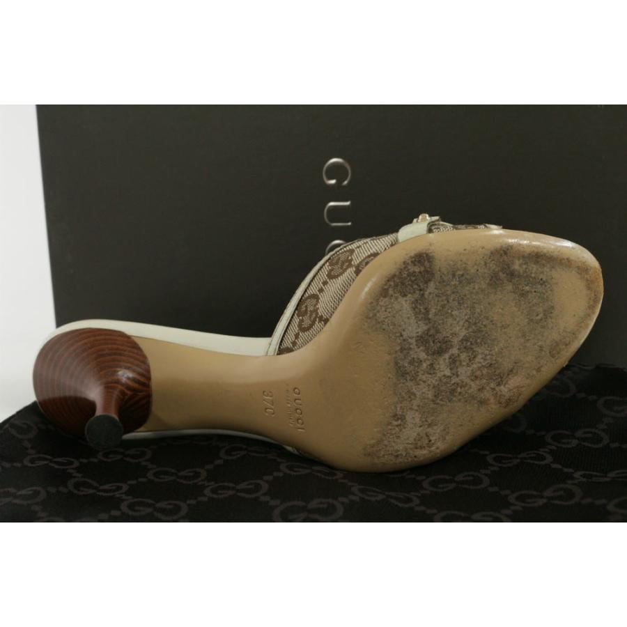 GUCCI（グッチ） GGキャンバス・バンブービットミュールサンダル靴