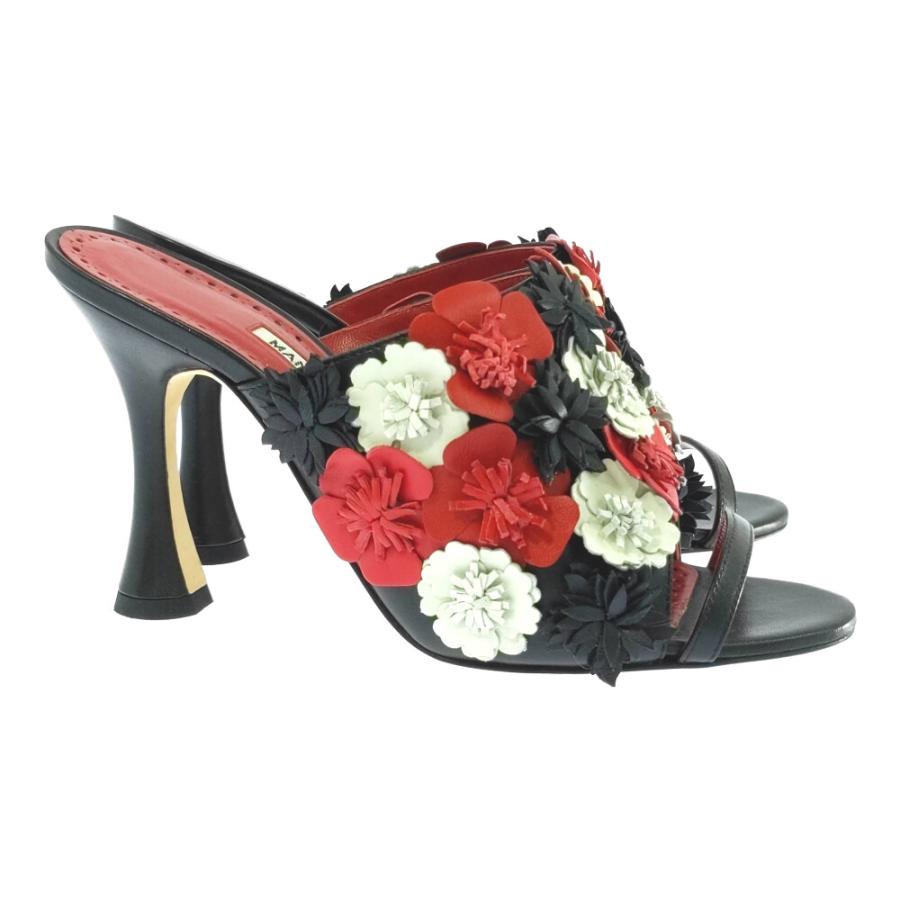 MANOLO BLAHNIK（マノロブラニク） フラワー ミュール サンダル サボ