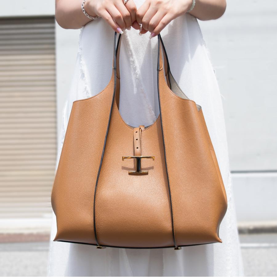 TOD'S（トッズ） バッグ レディース トートバッグ レザー ブラウン TSB