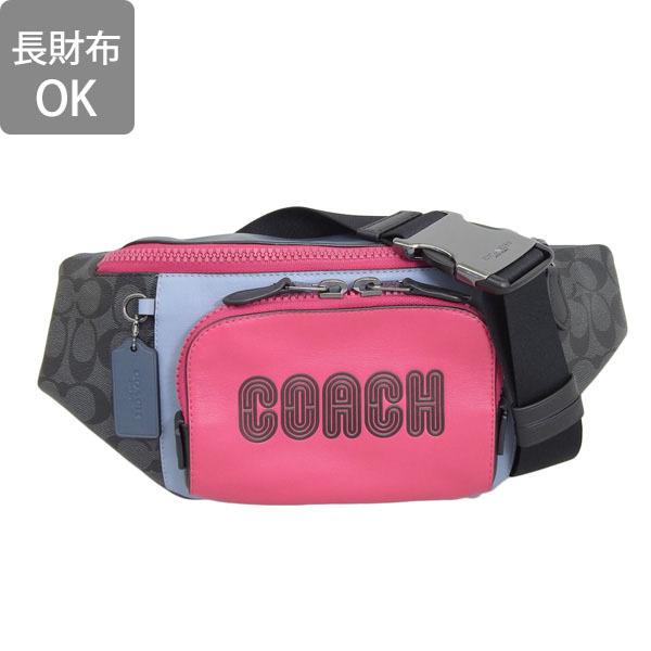 COACH（コーチ） ボディバッグ バッグ ピンク グレーマルチ メンズ