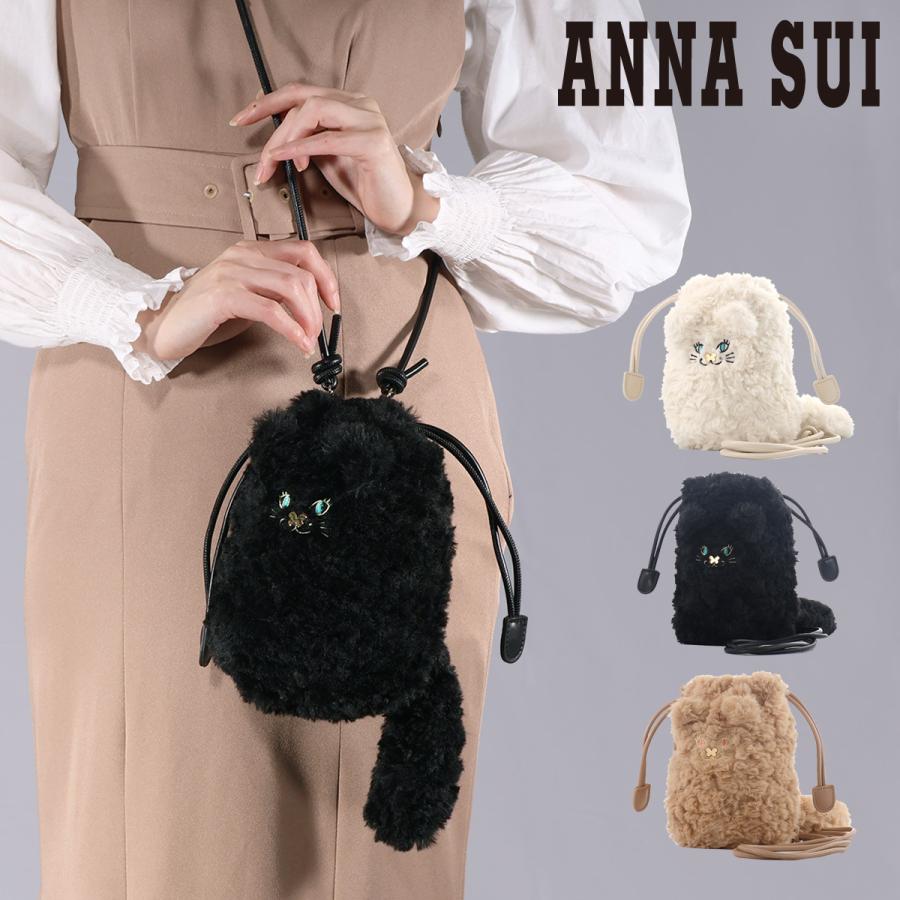 ANNA SUI（アナスイ） ショルダーバッグ ミニショルダー 巾着 猫