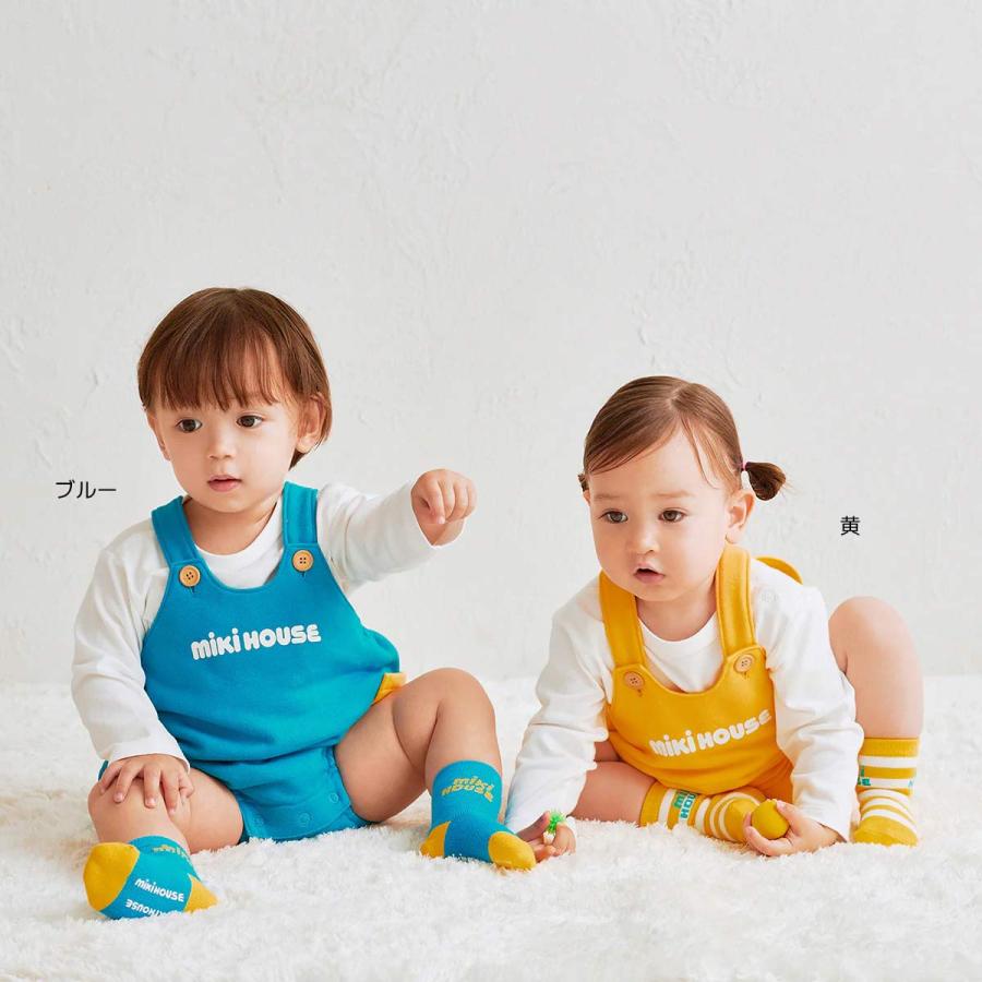 WEB限定】ミキハウス ミキロゴ ロンパース WebLimited（80-90cm