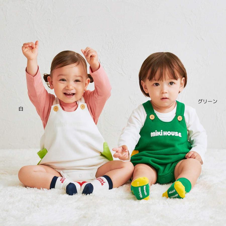 WEB限定】ミキハウス ミキロゴ ロンパース WebLimited（80-90cm