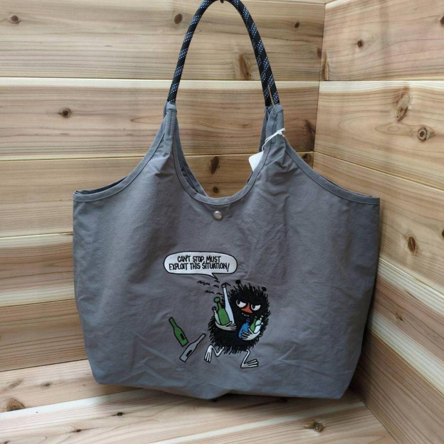 MOOMIN ムーミン 刺繍トートバッグ スティンキー 大容量 軽量 15L エコ