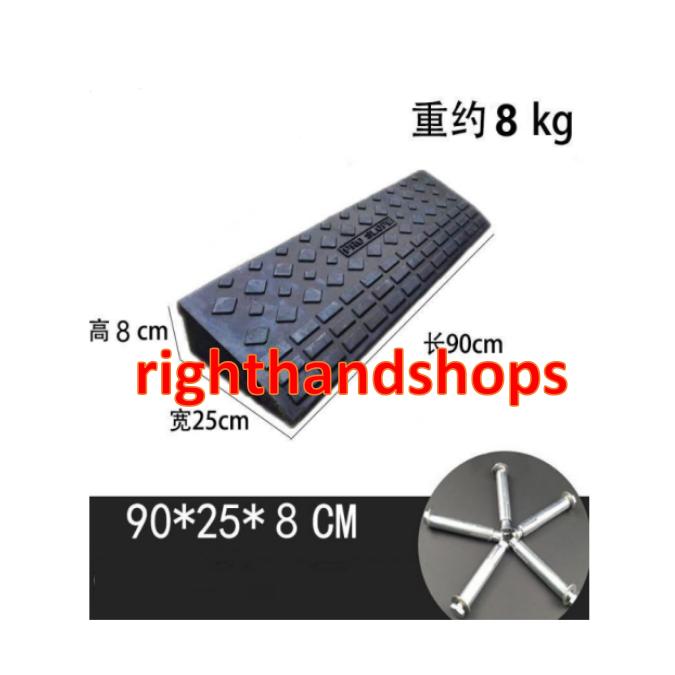 段差プレート 8cm 段差スロープ 幅90cm 高さ80cm用 滑り止め ゴム製