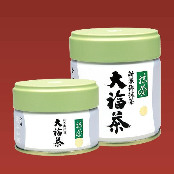 抹茶 宇治 丸久小山園 大福茶・金印 40g缶 専用箱付 年始迄の期間限定