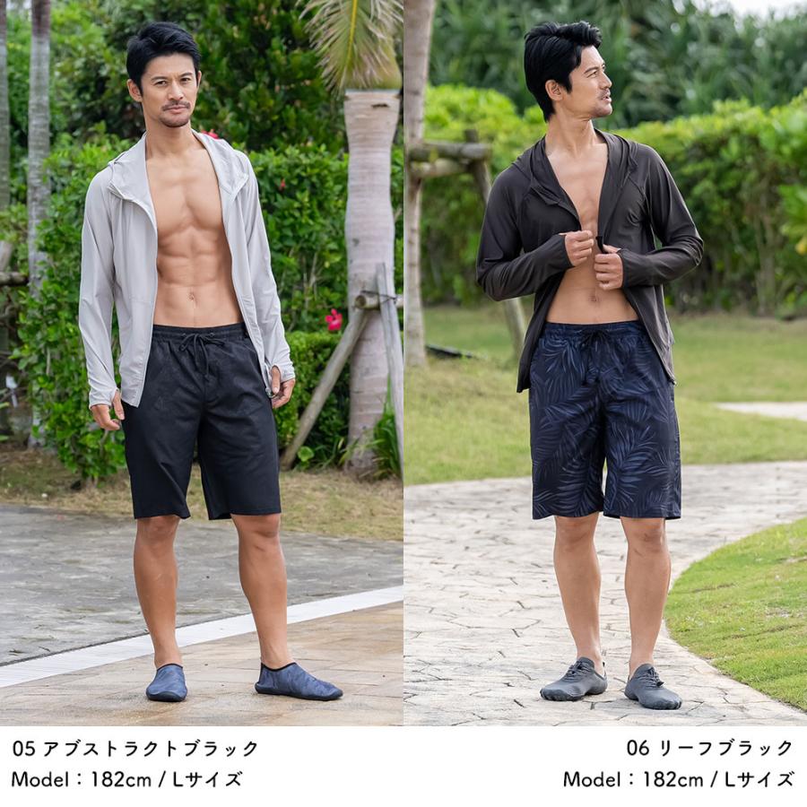 サーフパンツ メンズ ロング丈 水着 ボードショーツ 一体型インナー