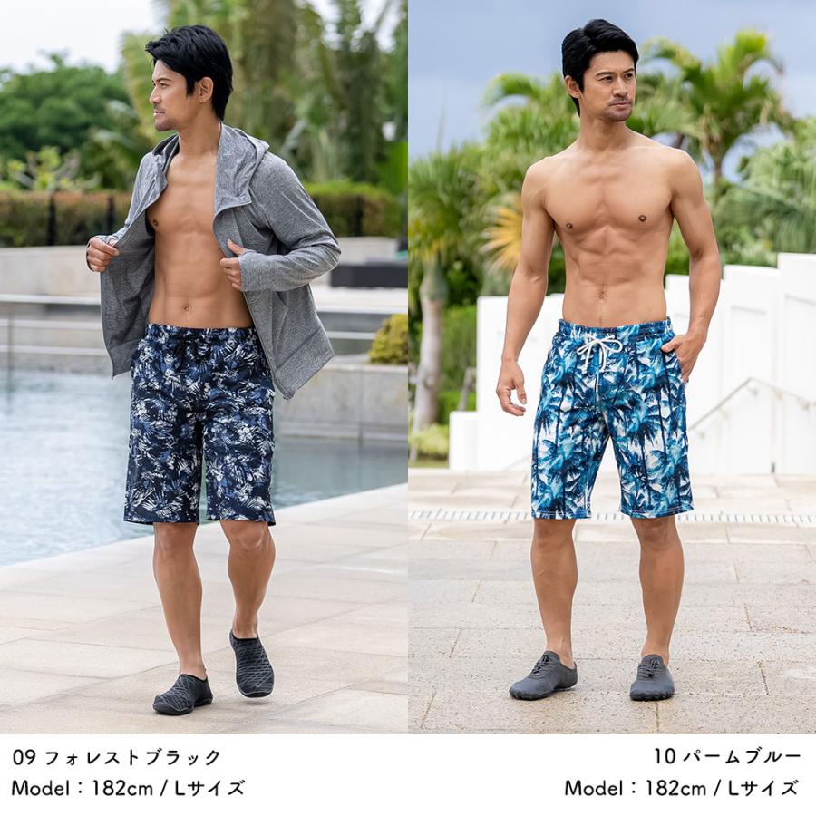 サーフパンツ メンズ ロング丈 水着 ボードショーツ 一体型インナー