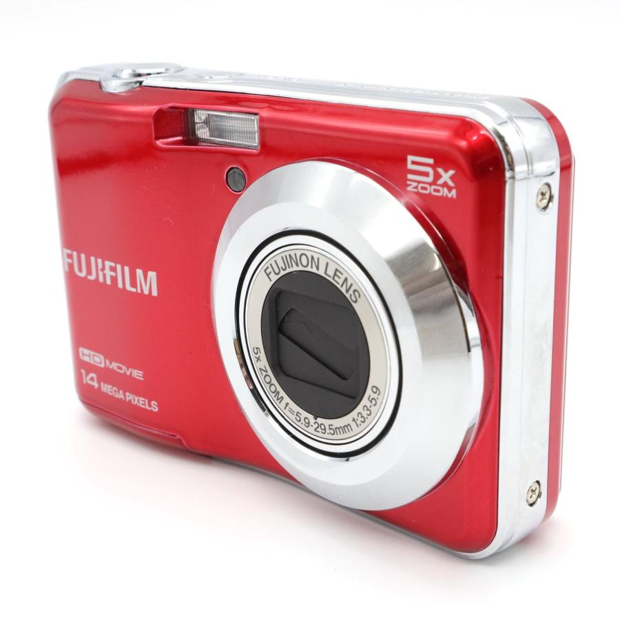 新品級》コンパクトカメラ FUJIFILM FinePix AX600 レッド フジ