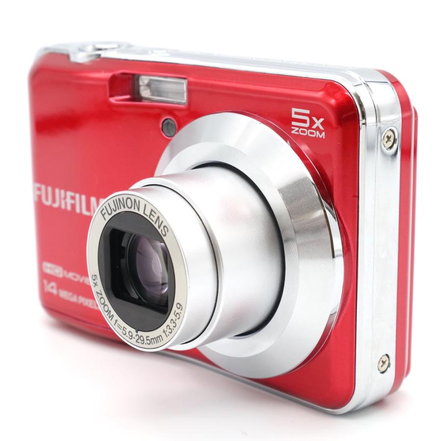 新品級》コンパクトカメラ FUJIFILM FinePix AX600 レッド フジ