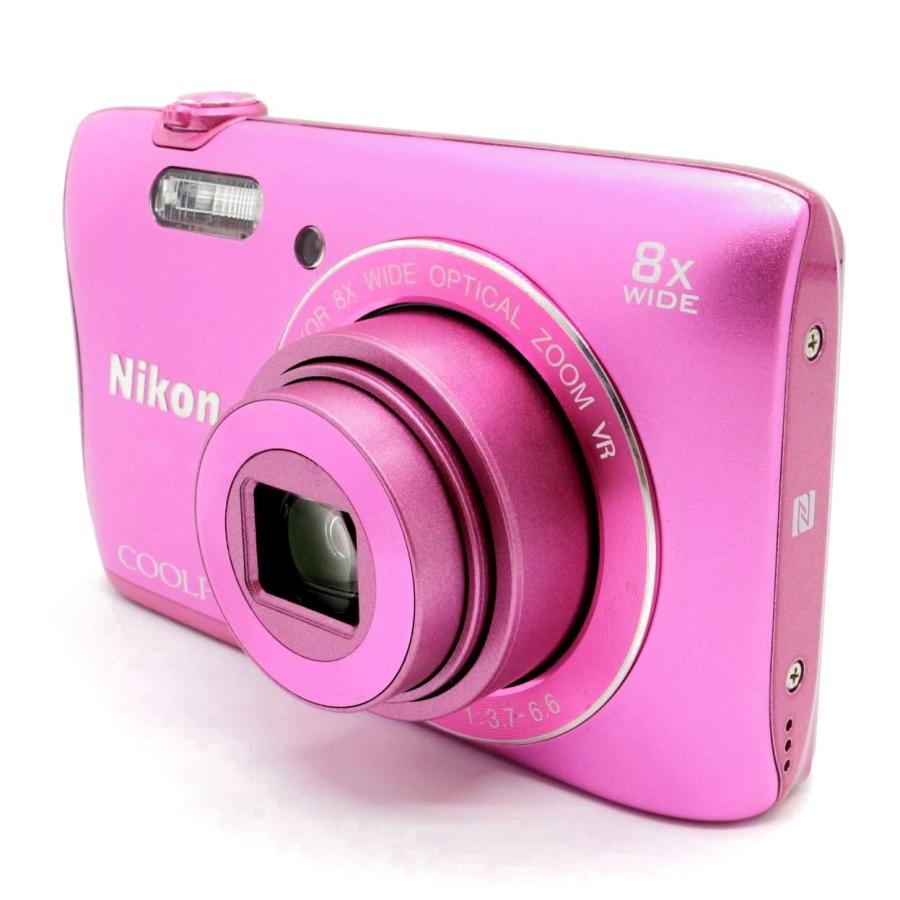 美品》 コンパクトカメラ NIKON COOLPIX S3700 ピンク ニコン コンデジ