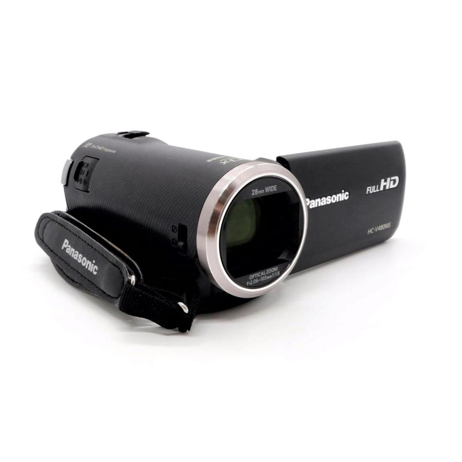 極上美品》 ビデオカメラ Panasonic HC-V480MS-K ブラック