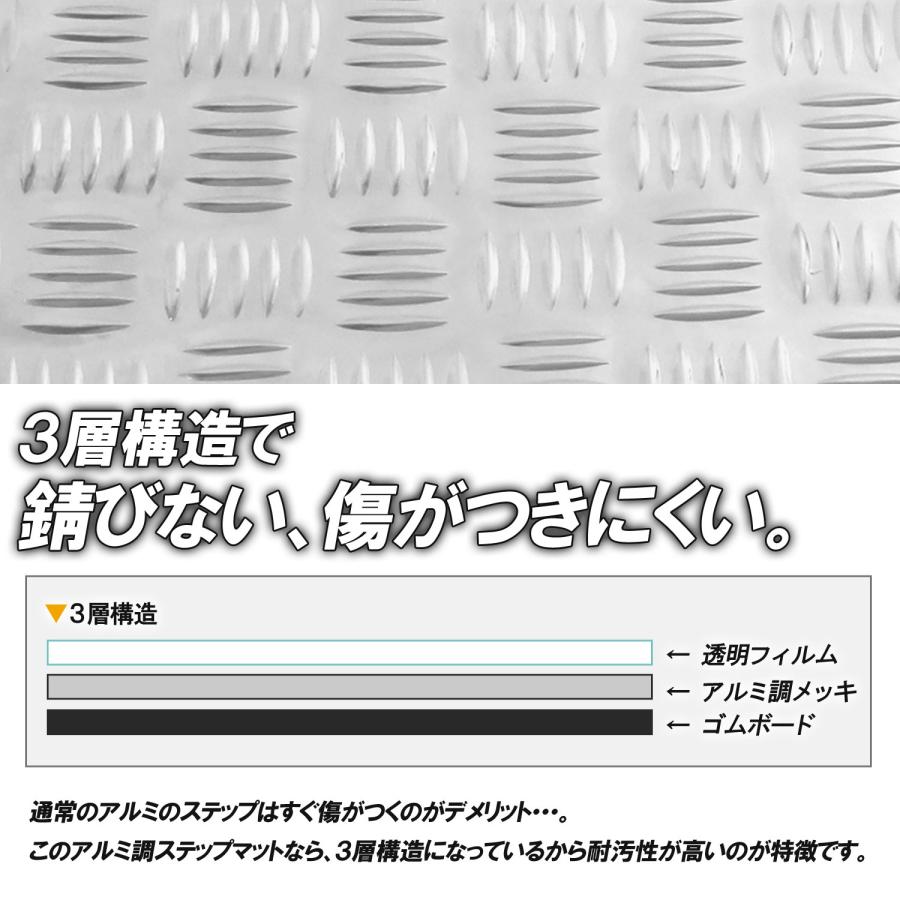 ホンダ（HONDA） アルミ調 ステップマット ライブディオ J/S/SR/ZX/ST