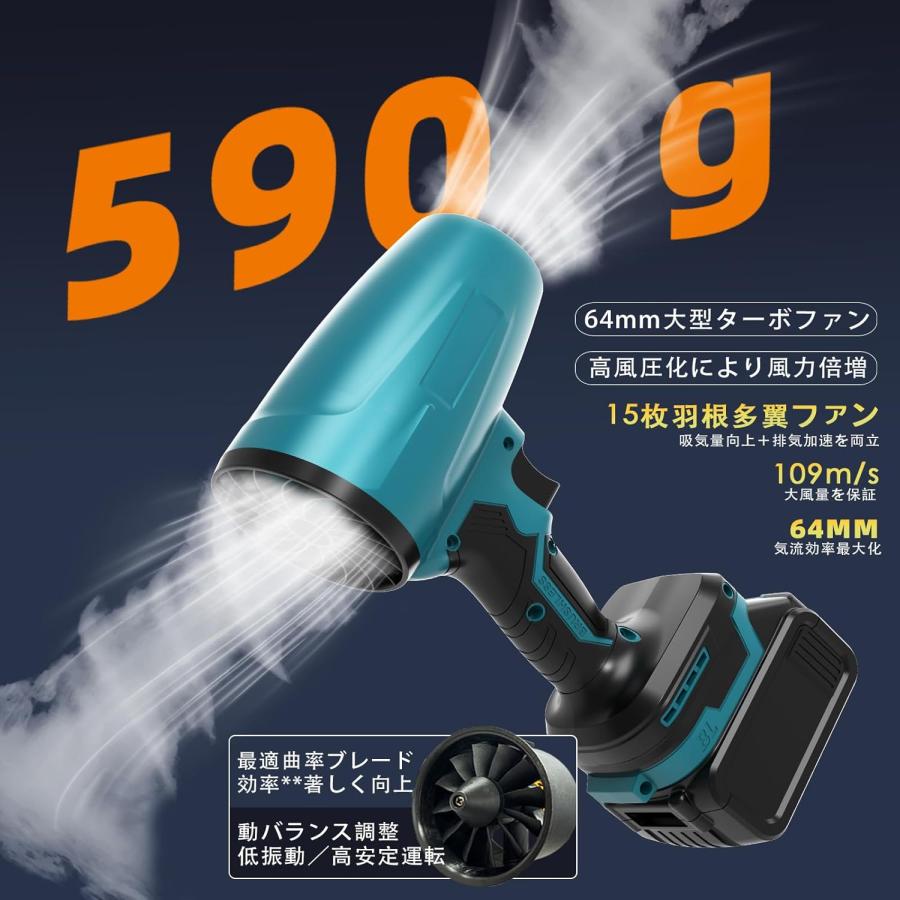 ブロワー 洗車 【1980g超強推力/243MPH大風速最強ブロワー】 6000mAh大