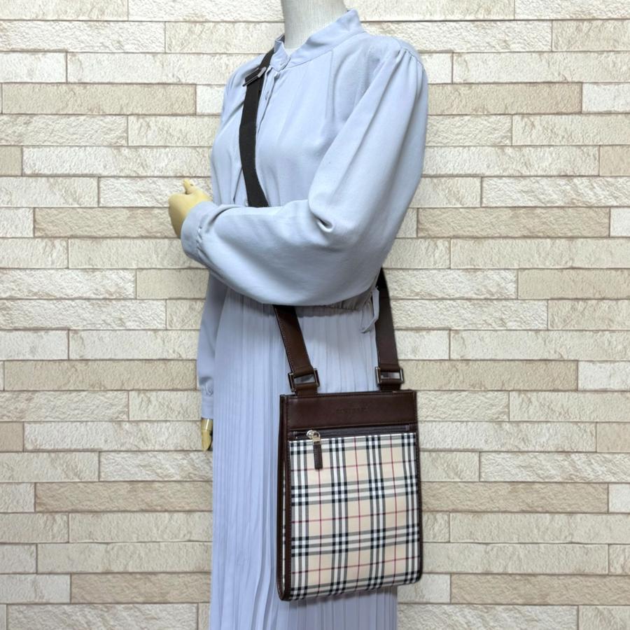 BURBERRY（バーバリー） ノバチェック ショルダーバッグ キャンバス