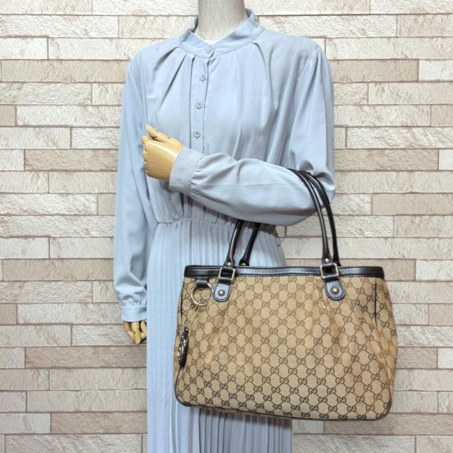 GUCCI スーキー GG柄 ワンショルダー シルバー 中古 GUCCI（グッチ