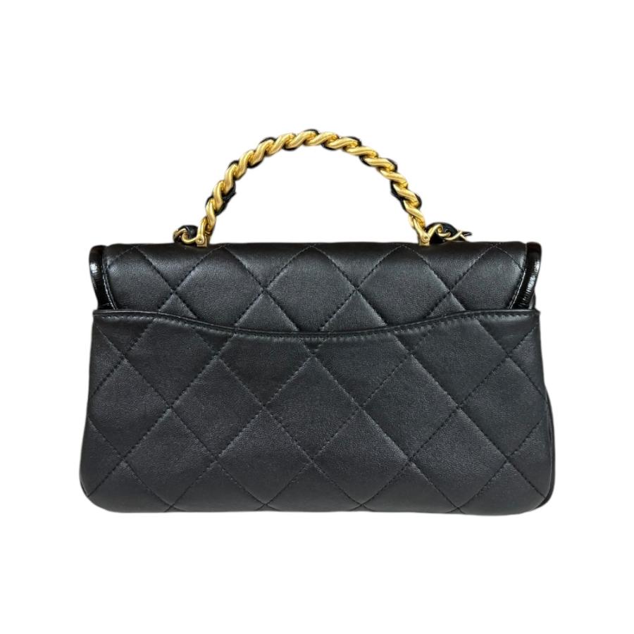 CHANEL（シャネル） マトラッセ ショルダーバッグ ラムスキン ブラック