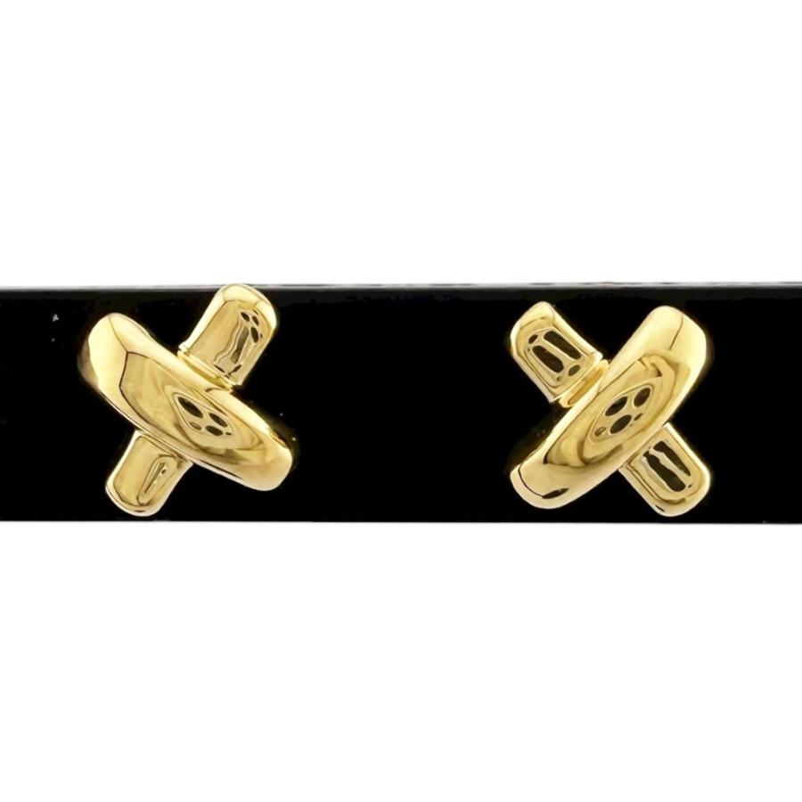TIFFANY&Co.（ティファニー） クロスステッチ ピアス 18金 K18イエロー