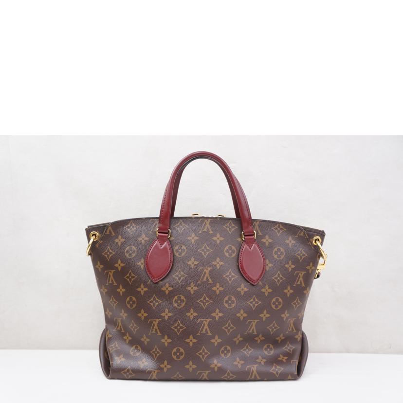 LV ルイヴィトン/フラワージップトートMM/モノグラム/ボルドー/M44348