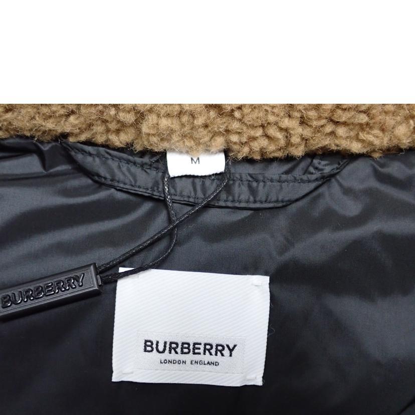 BURBERRYバーバリー/BURBERRYロゴワッペンボアダウンjktフリースJKT