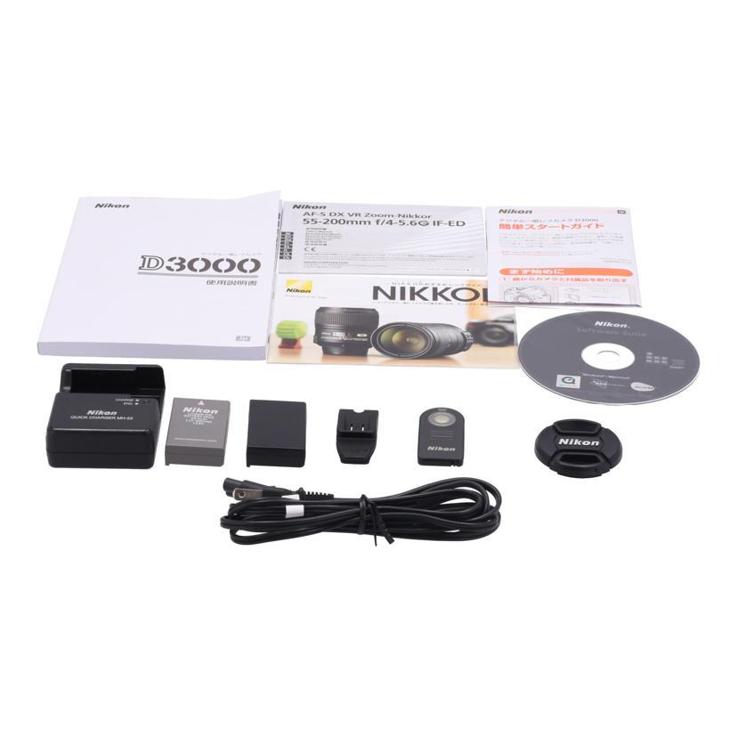 Nikon ニコン/デジタル一眼/D3000 ダブルズームキット/2107734/Bランク
