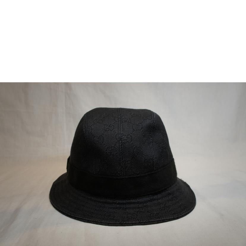 GUCCI（グッチ） グッチ/GGキャンバスバケットハットブラック/ABランク