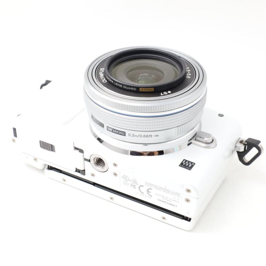 OLYMPUS ミラーレス一眼 PEN Lite E-PL6 レンズキット ホワイト LKIT